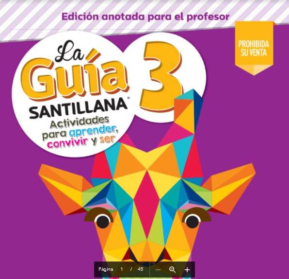 GuÃ­a Santillana 3 Grado PDF Profesor Contestada